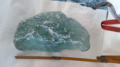 Preview: Glasbrocken türkis, ca. 400mm